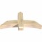Ekena Millwork Bellingham Rough Sawn Timber Gable Bracket, Douglas Fir, 48"W x 24"H x 6"D x 6"F, 12/12 Pitch GBW048X24X0606BEL00RDF - alternate 5
